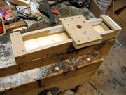 The truss rod routing sled.